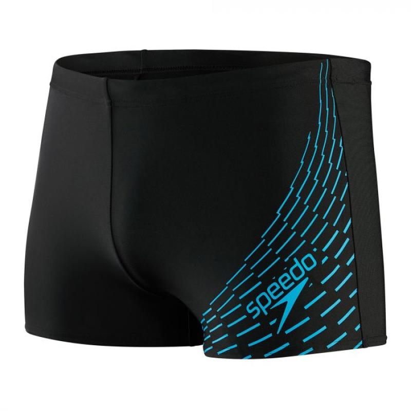 Pánske plavky Speedo Medley Logo Aquashort čierna/modrá
