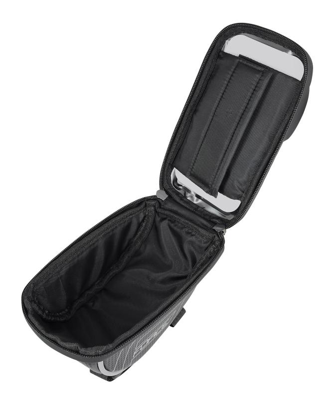 FORCE taška na riadidlá SMART XL, čierno-šedá