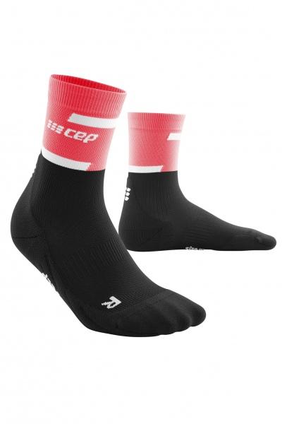 CEP Bežecké vysoké ponožky 4.0 pink/black
