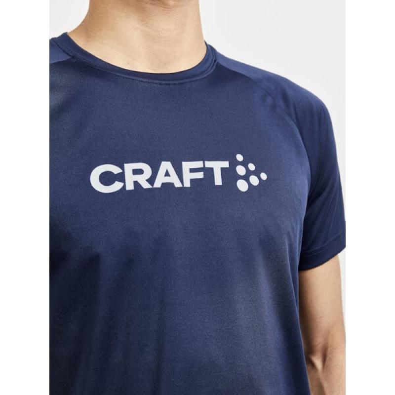 Pánske bežecké tričko CRAFT CORE Essence Logo modré