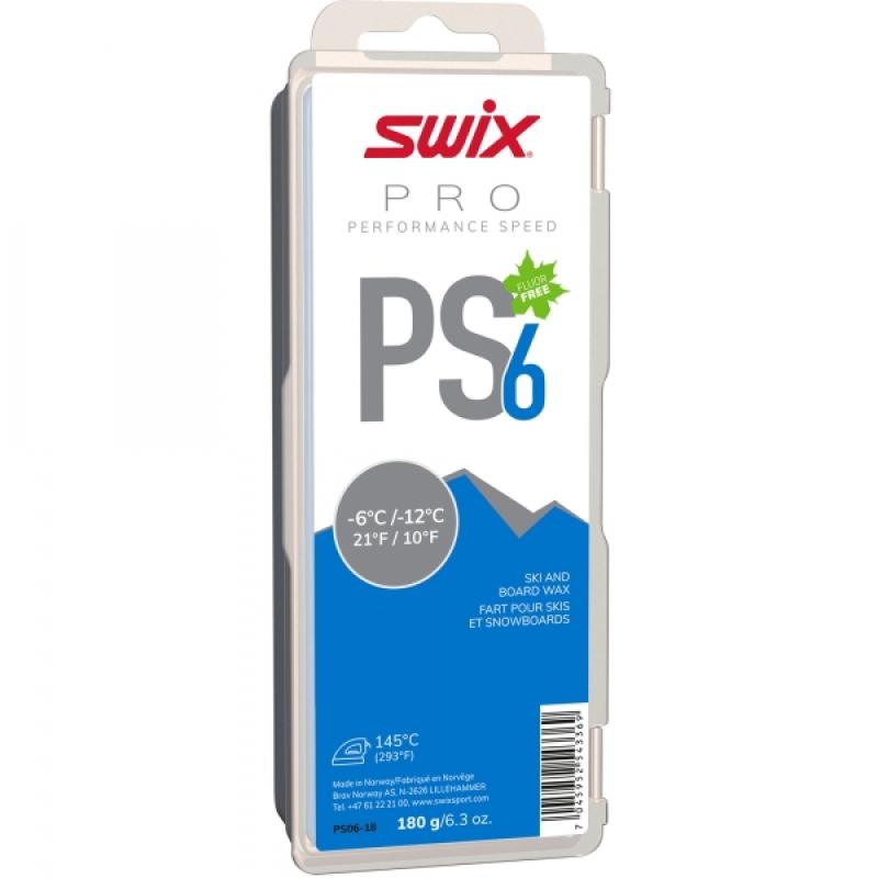 SWIX sklzový vosk Pure speed PS 6 180g