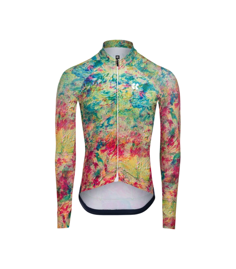 Pánský cyklistický dres dlhý rukáv TEMPS | FEARLESSLY Z6 Green
