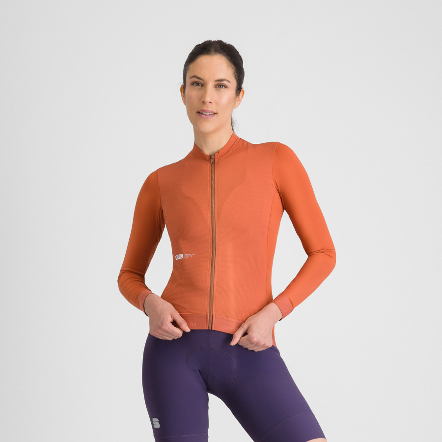 Sportful SRK dámsky dres s dlhým rukávom sienna glow