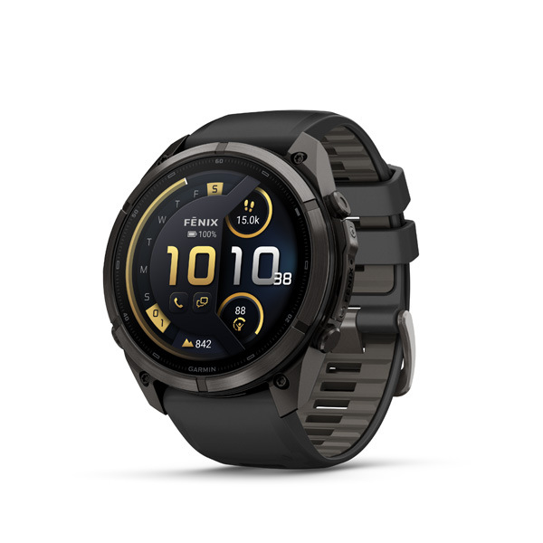 Garmin fenix 9 Pro - inReach, 51mm, AMOLED, Sapphire, Carbon Gray DLC Titanium, Black/Pebb
