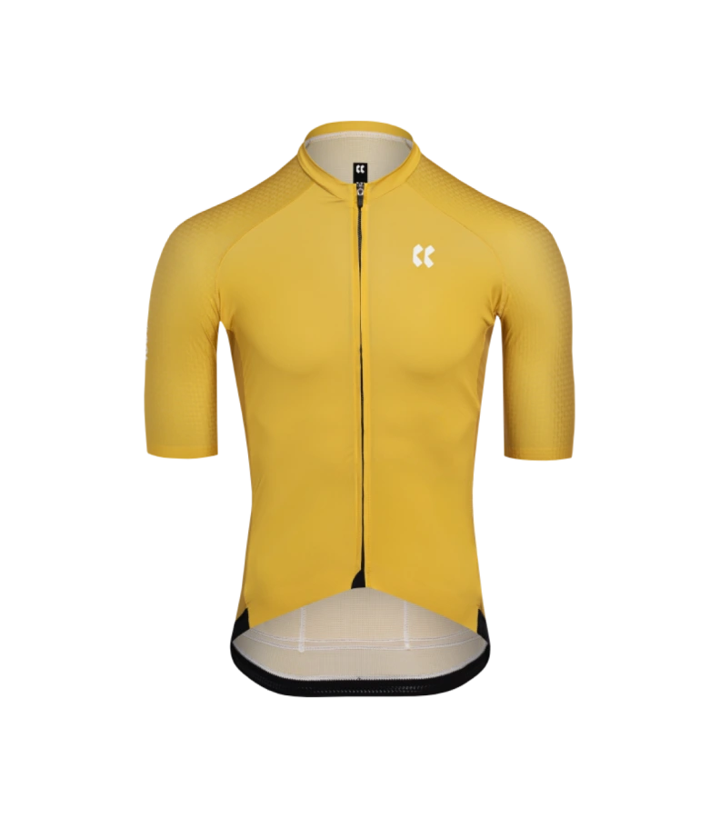 Cyklistický dres PASSION Z6 | Dres RAZOR | Gold Yellow
