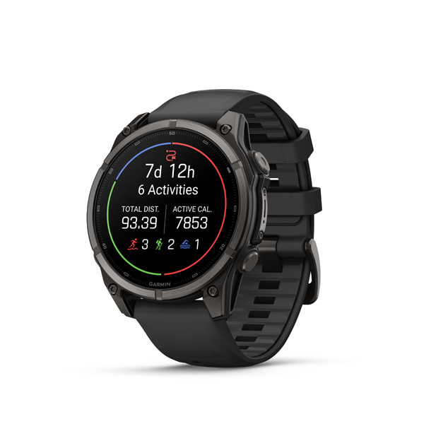 Garmin fenix 9 - 47mm, AMOLED, Sapphire, Carbon Gray DLC Titanium, Black band