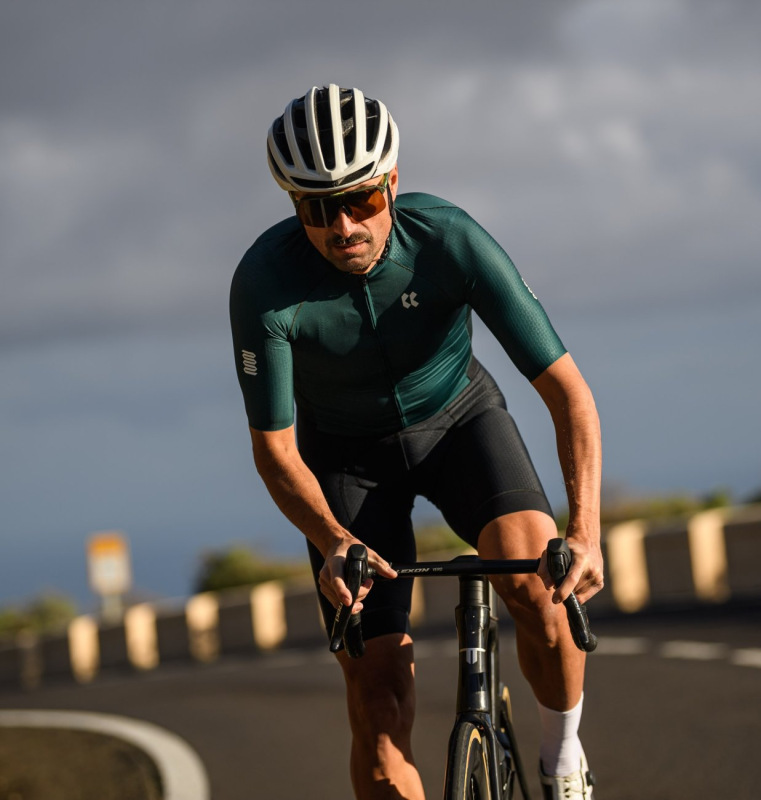 Cyklistický dres PASSION Z6 | Dres RAZOR | Bottle Green 2