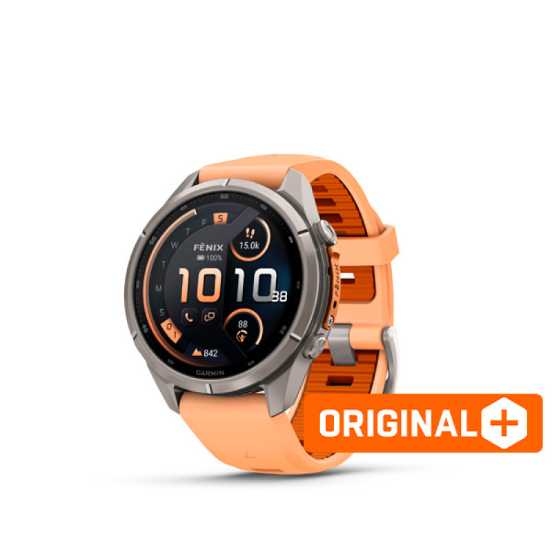 Garmin fenix 9 Pro - inReach, 43mm, AMOLED, Sapphire, Titanium, Shell Pink/Autumn Orange