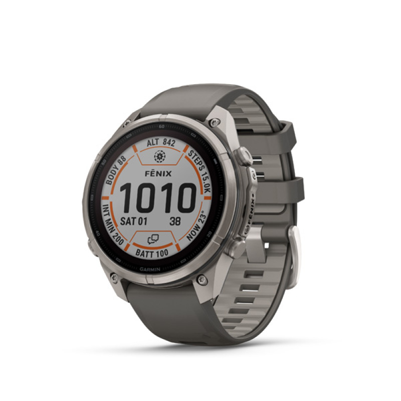 Garmin fenix 9 Pro - inReach, 47mm, AMOLED, Sapphire, Titanium, Autumn Orange/Spark Orange
