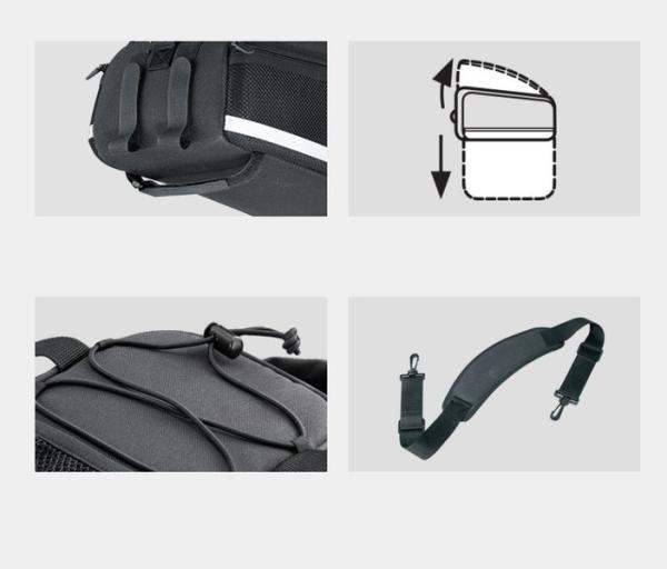 TOPEAK taška na nosič TRUNK BAG DXP - popruhy