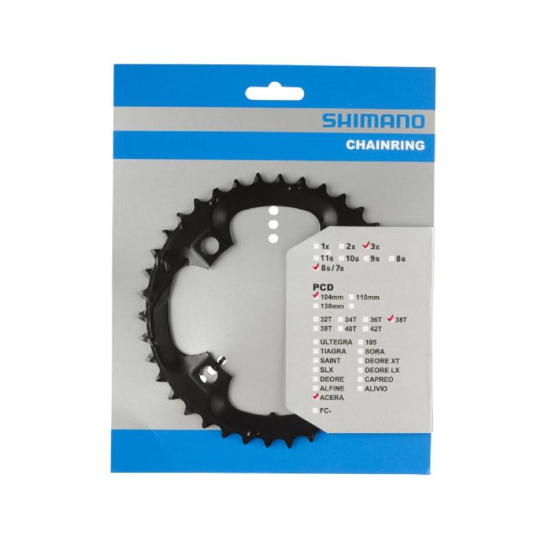 SHIMANO prevodník 38z. M361 Acera 7/8-k. 104mm