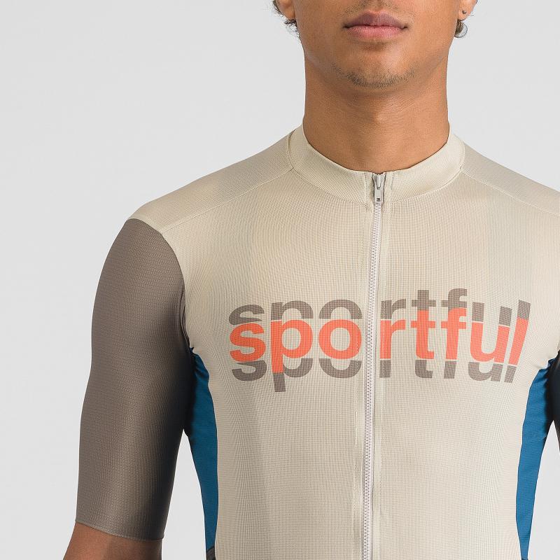 Sportful SUPERGIARA LOGO dres abbey stone/olive green 3