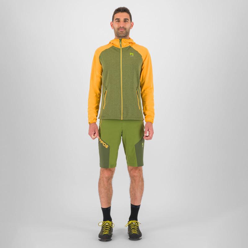 Karpos AMBRIZZOLA FULL-ZIP mikina s kapucňou cedar green/radiant