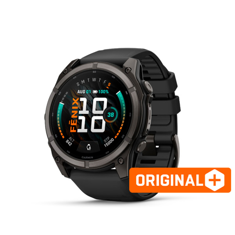 Garmin fenix 9 - 51mm, AMOLED, Sapphire, Carbon DLC Titanium, Black band