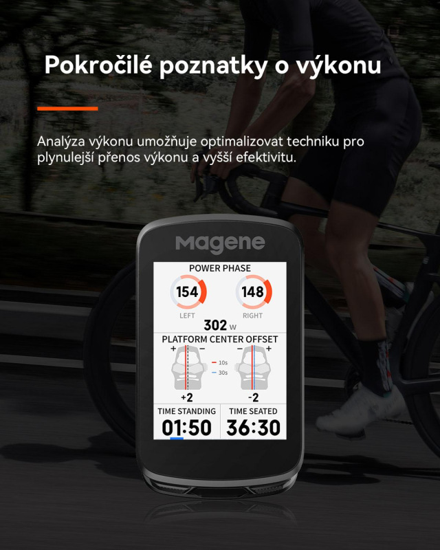 Cyklopočítač MAGENE SMART GPS C606 V2 dotykový USB 18