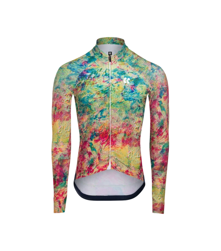 Pánský cyklistický dres dlhý rukáv TEMPS | FEARLESSLY Z6 Green