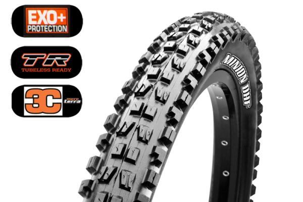 MAXXIS Minion DHF 27.5 x 2.60 WT kevlar EXO+ TR 120TPI 3C Maxx Terra