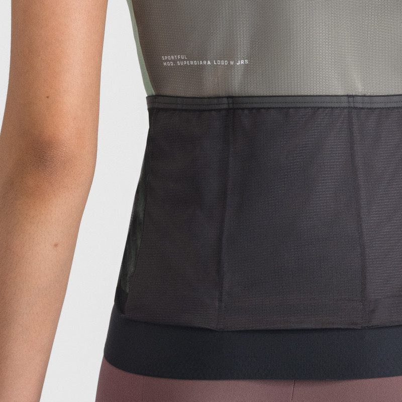 Sportful SUPERGIARA LOGO dámsky dres gun metal/pink 3
