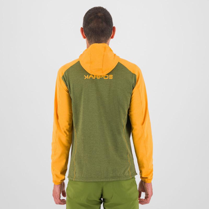 Karpos AMBRIZZOLA FULL-ZIP mikina s kapucňou cedar green/radiant