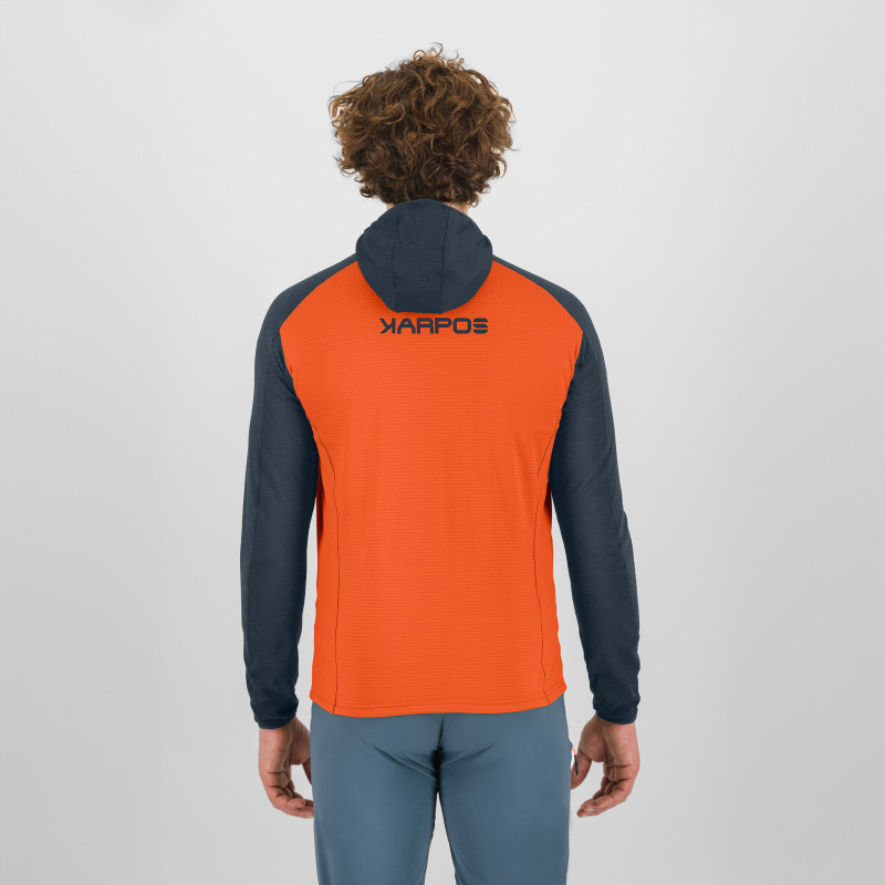 Karpos AMBRIZZOLA FULL-ZIP mikina s kapucňou scarlet ibis/outer space 3
