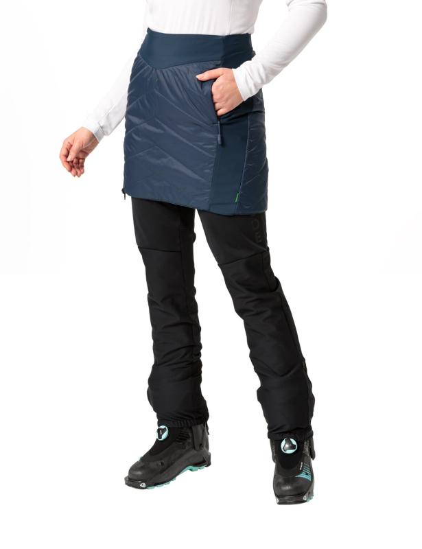 Vaude zateplená sukňa Sesvenna Reversible II, dámska, dark sea/blue 2