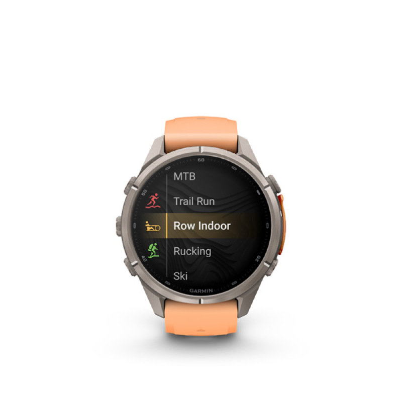 Garmin fenix 9 Pro - inReach, 43mm, AMOLED, Sapphire, Titanium, Shell Pink/Autumn Orange 6