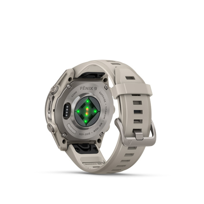 Garmin fenix 9 - 43mm, AMOLED, Sapphire, Titanium, Fog Gray band 2
