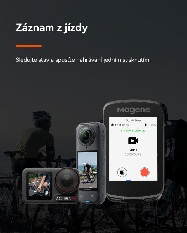 Cyklopočítač MAGENE SMART GPS C606 V2 dotykový USB 19