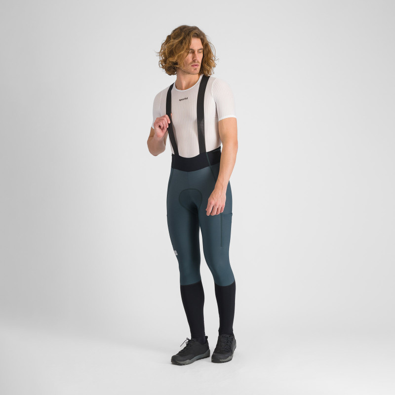 Sportful SUPERGIARA elasťáky s trakmi deep green black