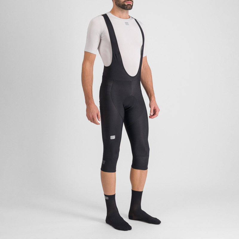 Sportful NEO 3/4 nohavice s trakmi čierne 2