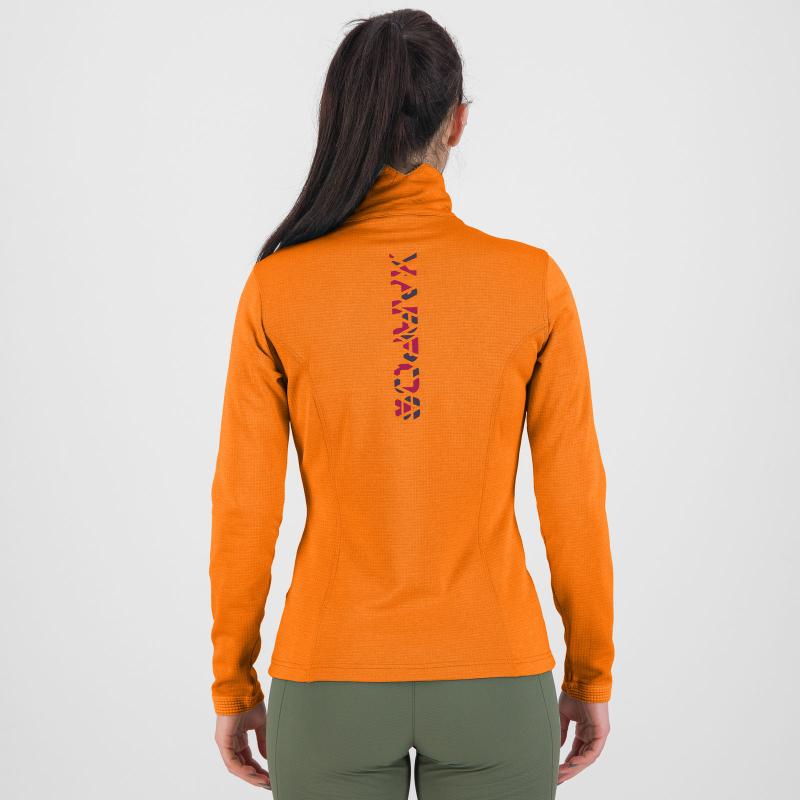 Karpos PIZZOCCO HALF ZIP dámska flíska Vibrant Orange