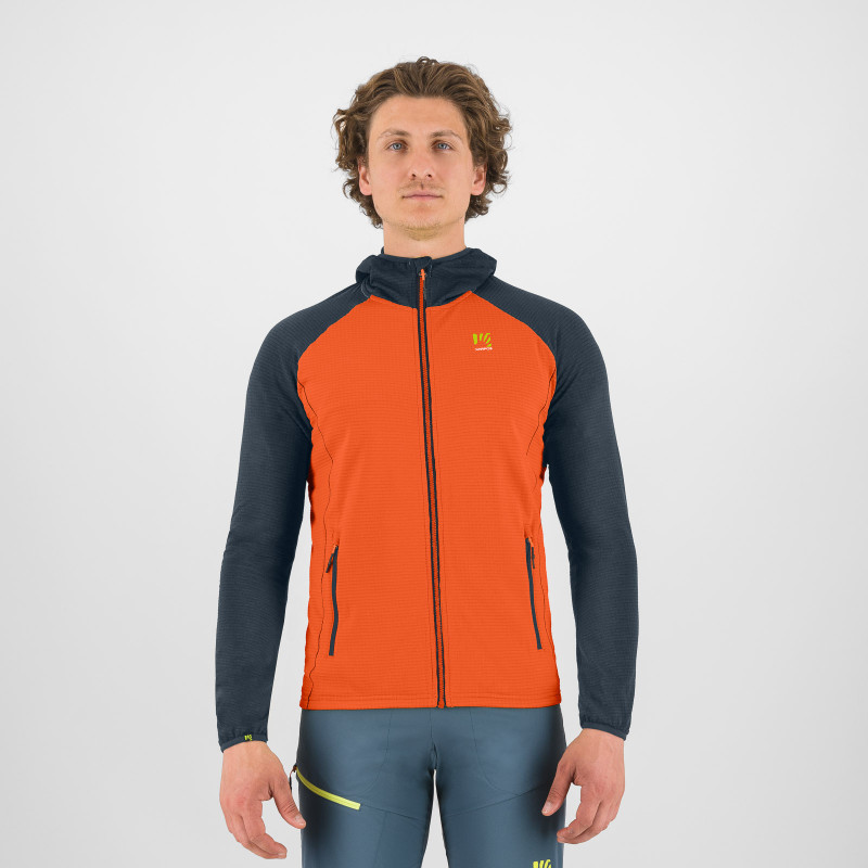 Karpos AMBRIZZOLA FULL-ZIP mikina s kapucňou scarlet ibis/outer space 2