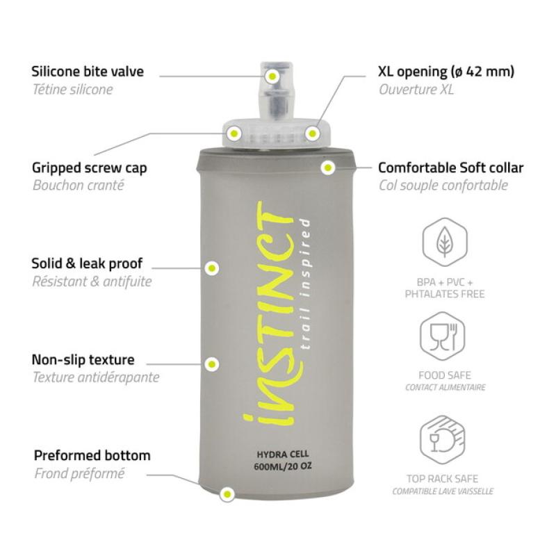 INSTINCT flexibilná fľaša Hydra cell 600ml