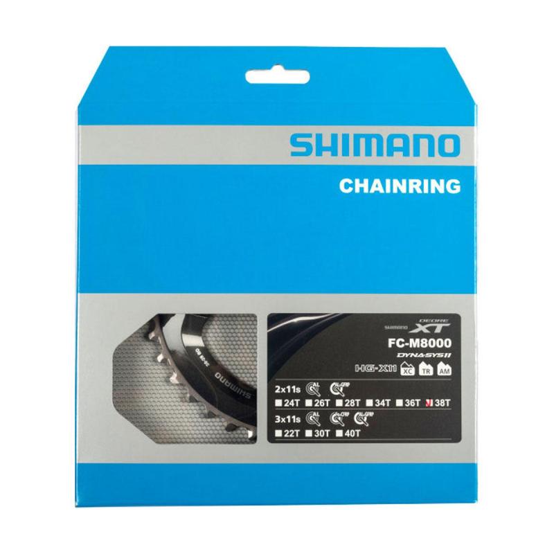 SHIMANO prevodník 38z. M8000 XT 38/28z. čierny 96mm