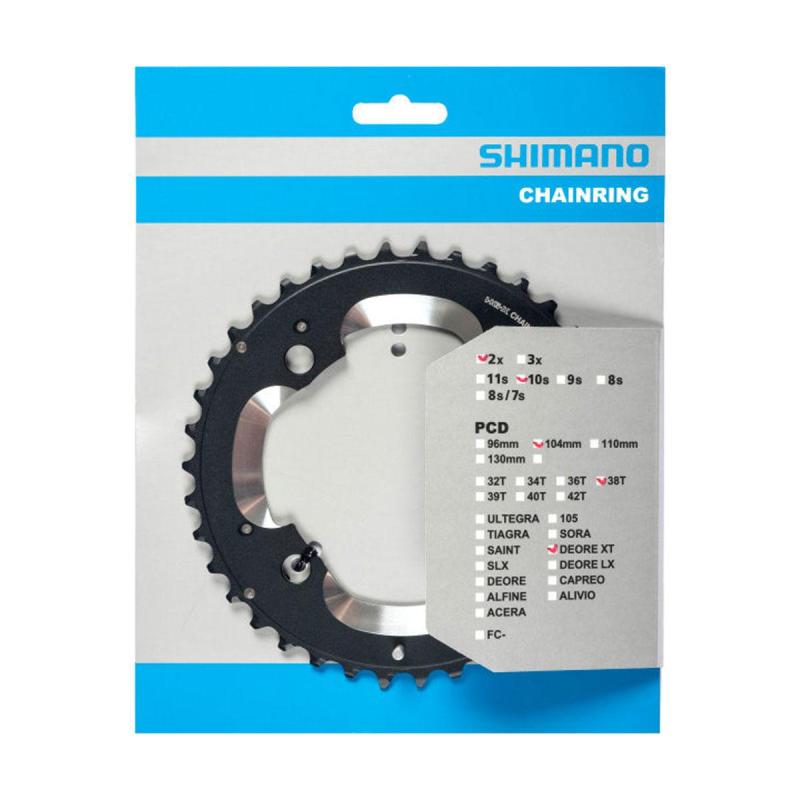 SHIMANO prevodník 38z. M785 XT 38/24z. čierny 104mm