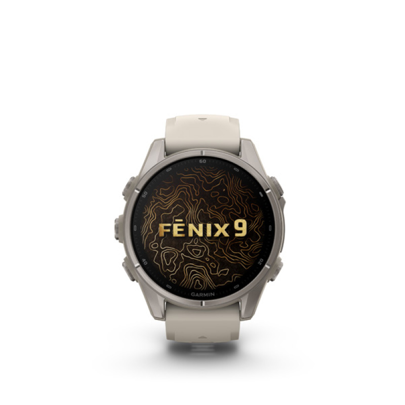 Garmin fenix 9 - 43mm, AMOLED, Sapphire, Titanium, Fog Gray band 7