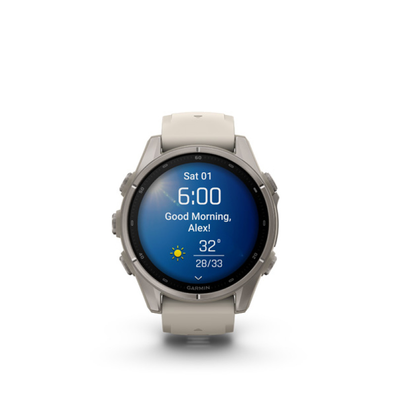 Garmin fenix 9 - 43mm, AMOLED, Sapphire, Titanium, Fog Gray band 4