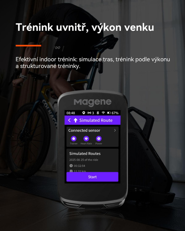 Cyklopočítač MAGENE SMART GPS C606 V2 dotykový USB 15