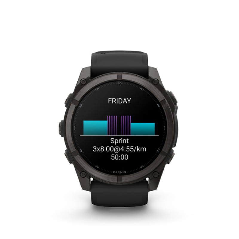 Garmin ffenix 9 - 51mm, AMOLED, Sapphire, Carbon DLC Titanium, Black band 4