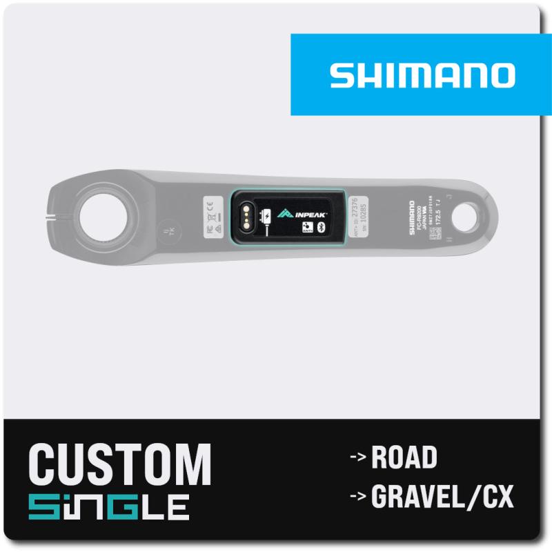 INPEAK Wattmeter-E SHIMANO ROAD/ CX Custom SINGLE