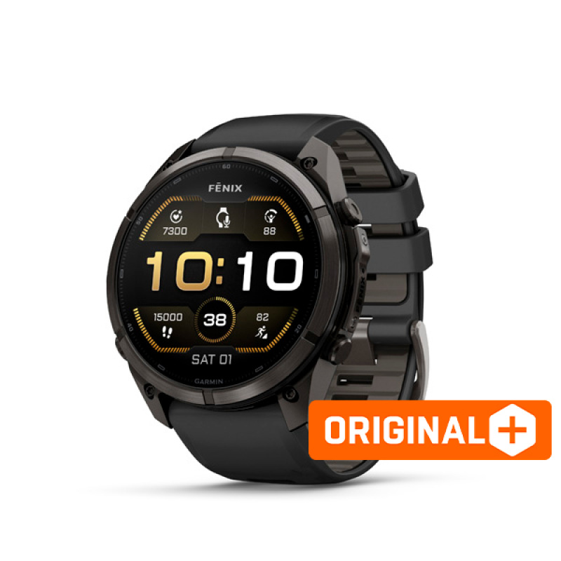 Garmin fenix 9 Pro - 51mm, AMOLED, Sapphire, Carbon Gray DLC Titanium, Black/Pebble Gray b