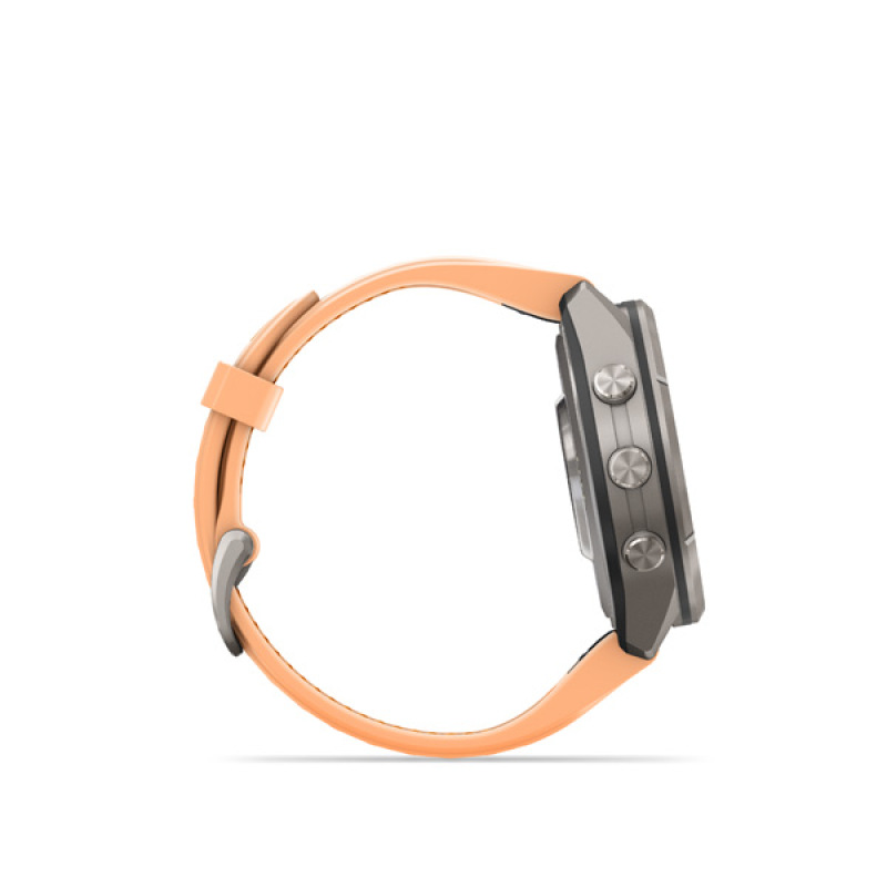 Garmin fenix 9 Pro - inReach, 43mm, AMOLED, Sapphire, Titanium, Shell Pink/Autumn Orange 3