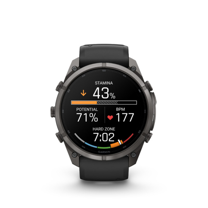 Garmin fenix 9 Pro - 51mm, AMOLED, Sapphire, Carbon Gray DLC Titanium, Black/Pebble Gray b 7