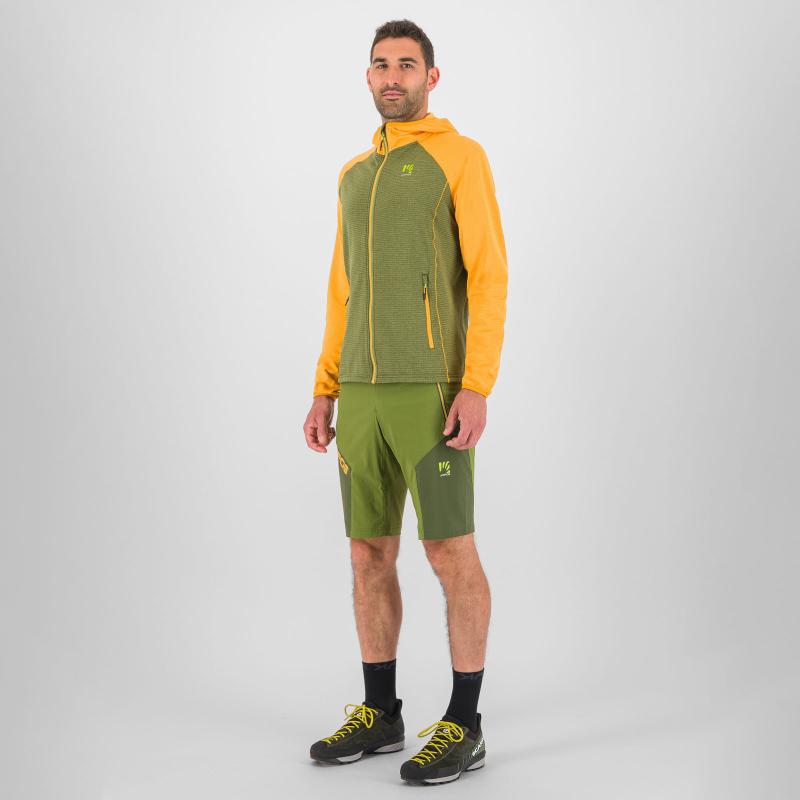 Karpos AMBRIZZOLA FULL-ZIP mikina s kapucňou cedar green/radiant