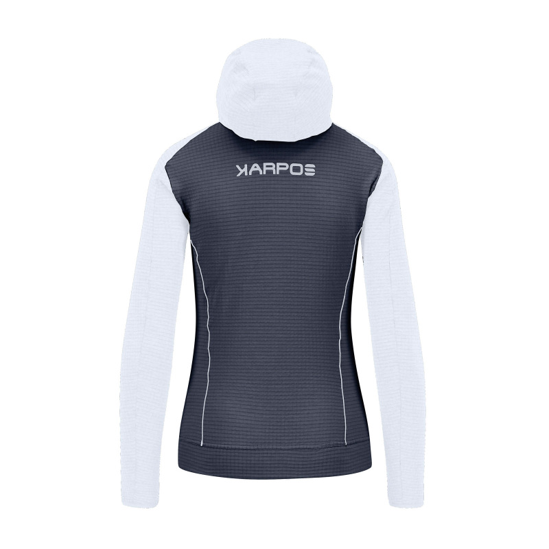 Karpos AMBRIZZOLA dámska FULL-ZIP mikina s kapucňou ombre blue/bright white 1