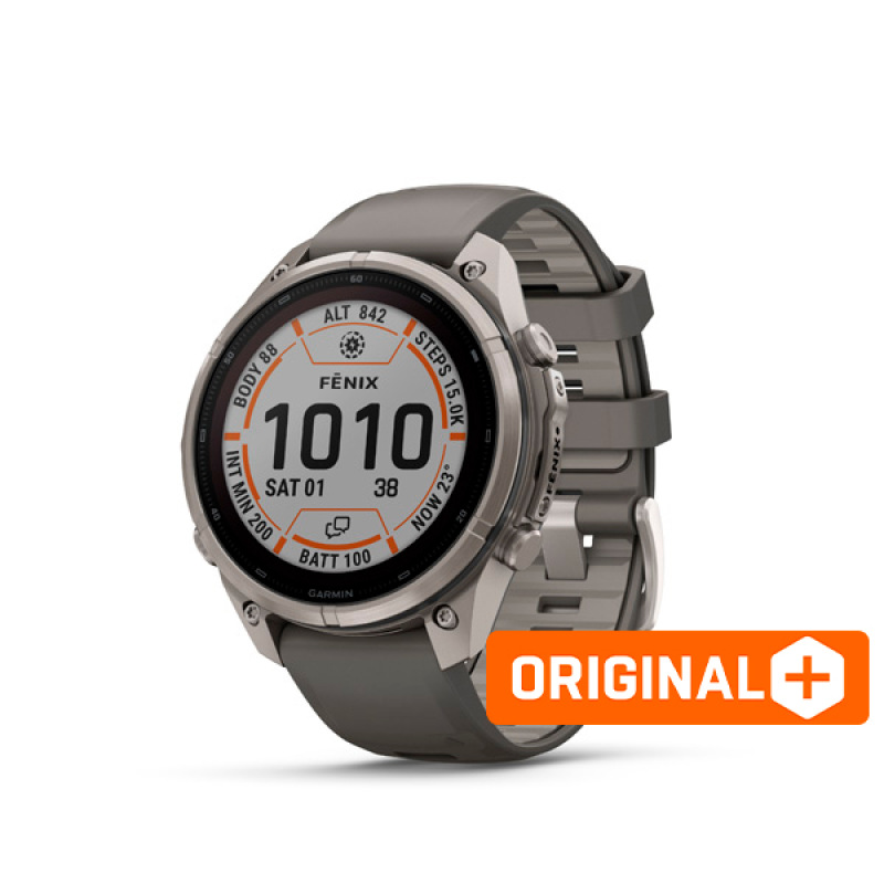 Garmin fenix 9 Pro - inReach, 47mm, AMOLED, Sapphire, Titanium, Autumn Orange/Spark Orange