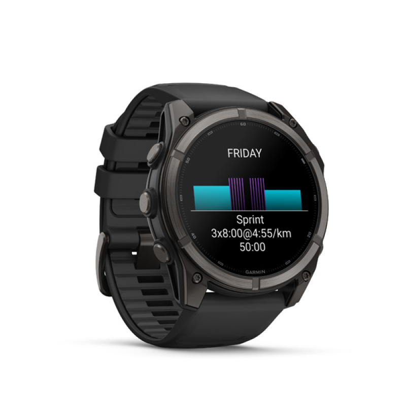 Garmin ffenix 9 - 51mm, AMOLED, Sapphire, Carbon DLC Titanium, Black band 3