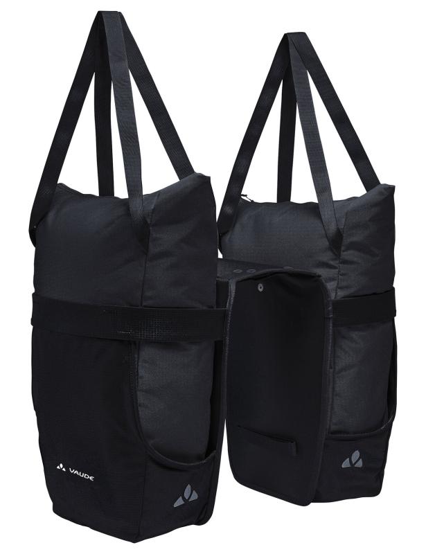 VAUDE  dvojitá taška na nosič TwinShopper, black