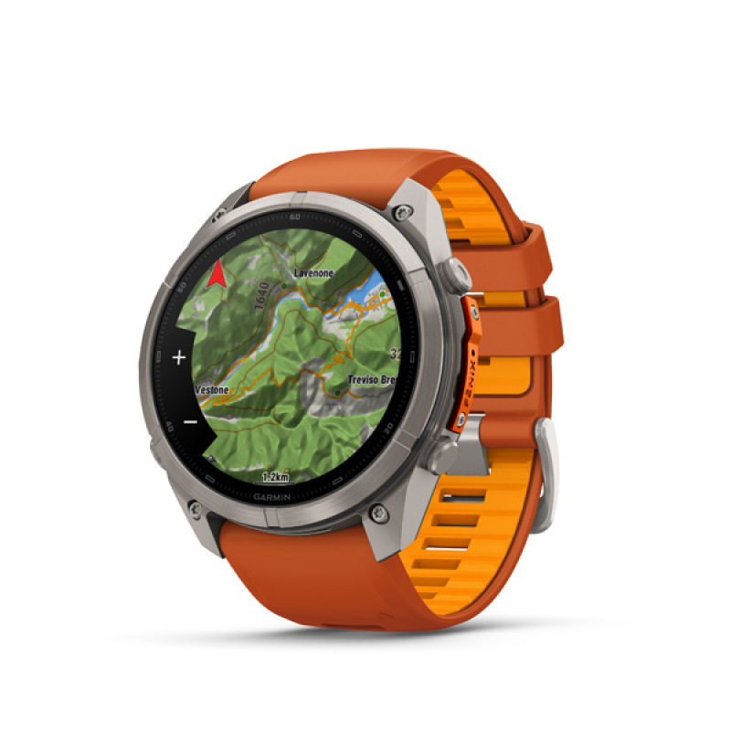 Garmin fenix 9 Pro - inReach, 51mm, AMOLED, Sapphire, Titanium, Autumn Orange/Spark Orange 7