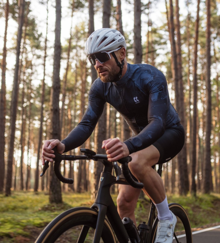 Cyklistický dres KALAS MOTION Z6 dlhý rukáv Midnight Blue 2